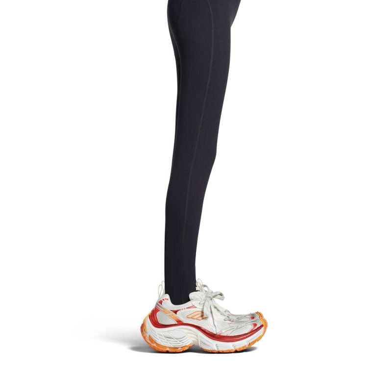 Womens 10xl Sneaker in White/red/orange - Image 8