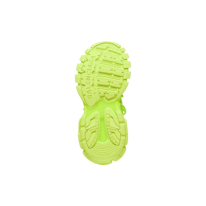 Mens Track Sneaker In Full Mesh in Fluo Yellow - Image 8