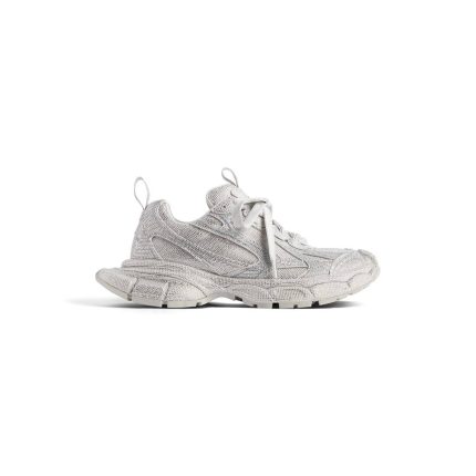 Mens 3xl Sneaker With Rhinestones  in Light Grey