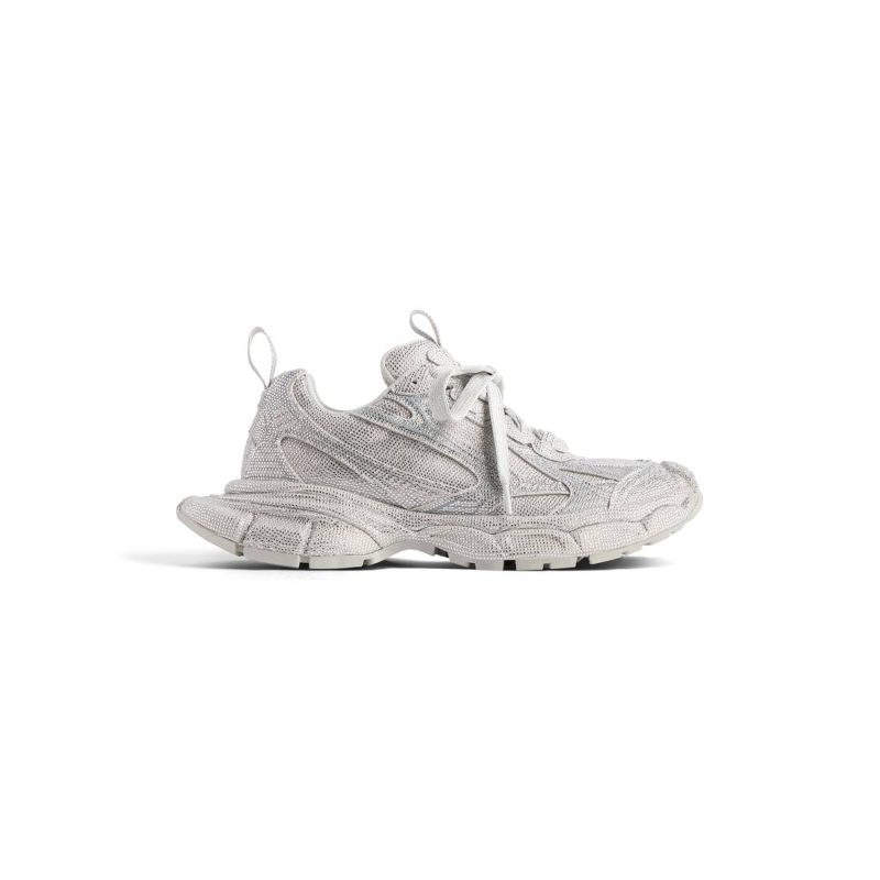 Mens 3xl Sneaker With Rhinestones  in Light Grey