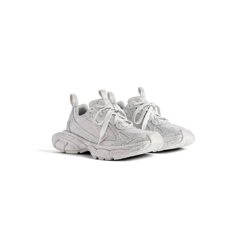 Mens 3xl Sneaker With Rhinestones  in Light Grey - Image 2