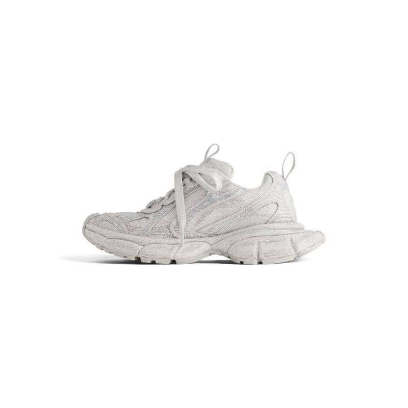 Mens 3xl Sneaker With Rhinestones  in Light Grey - Image 5