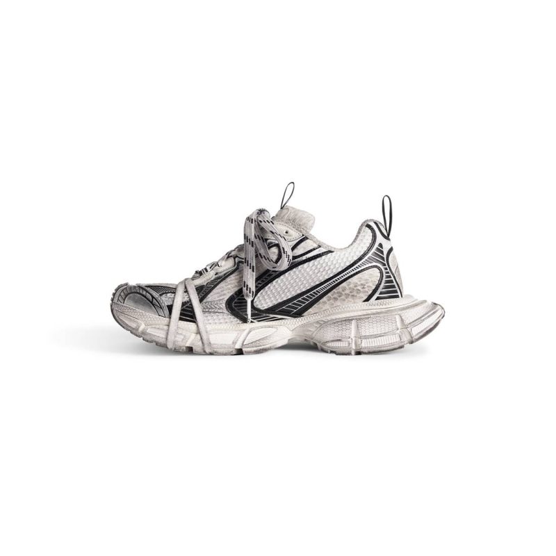 Mens 3xl Sneaker in White/black - Image 5