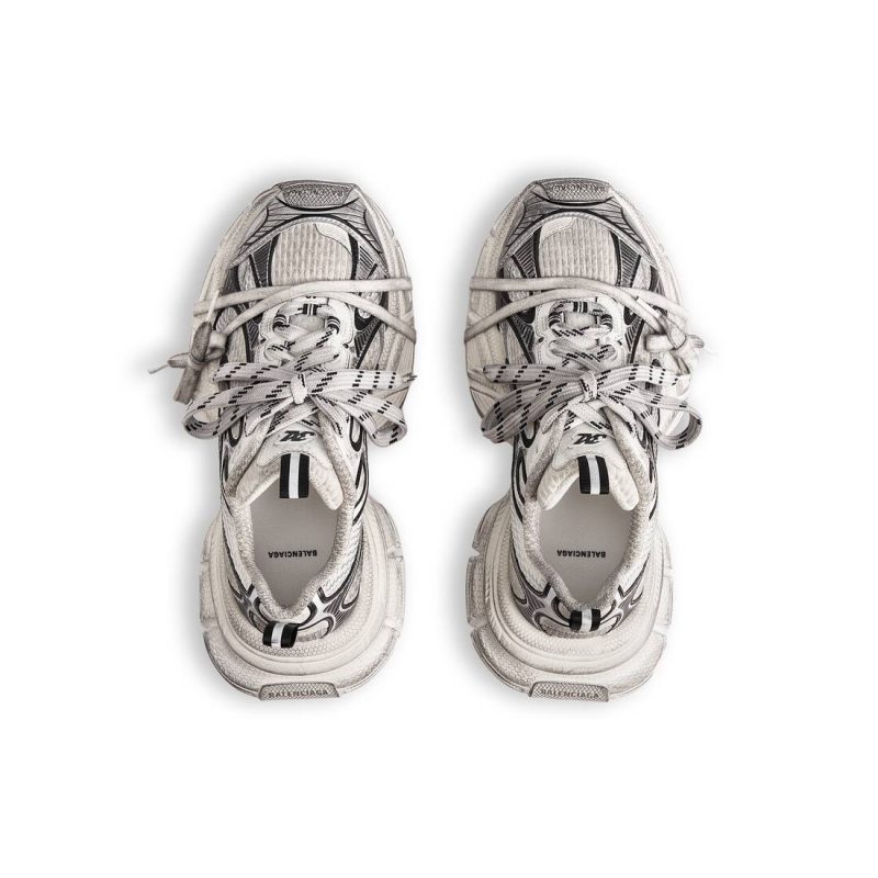 Mens 3xl Sneaker in White/black - Image 6