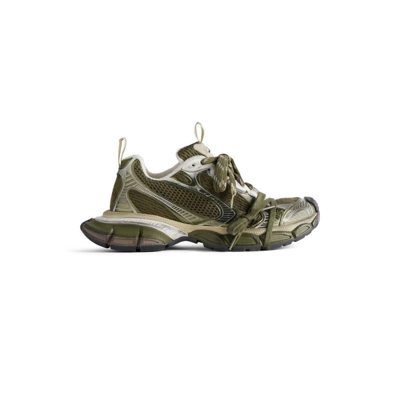 Mens 3xl Sneaker  in Dark Green/light Beige