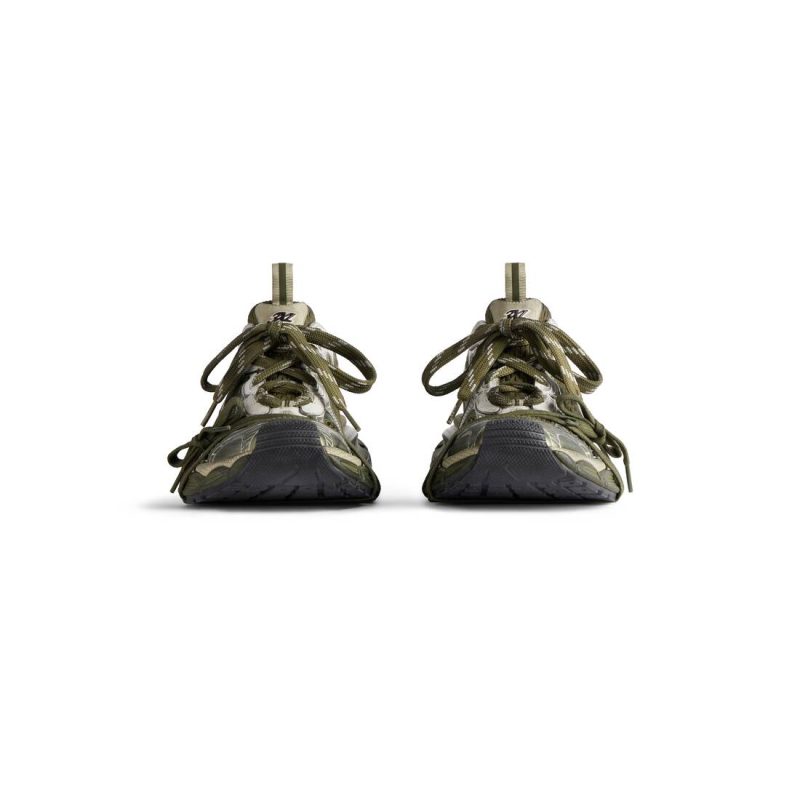 Mens 3xl Sneaker  in Dark Green/light Beige - Image 4