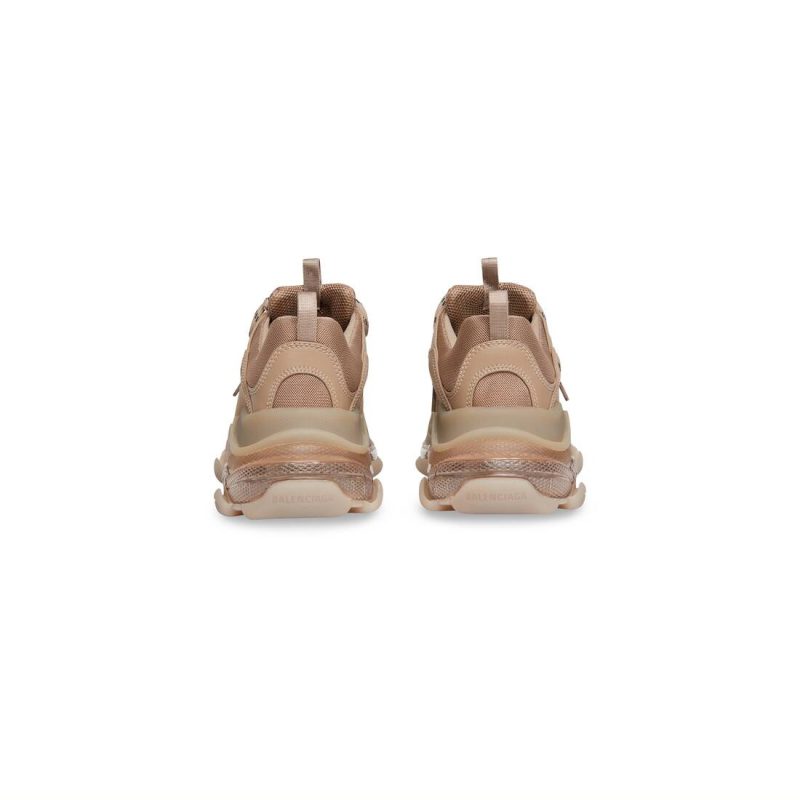 Mens Triple S Clear Sole Sneaker in Brown - Image 6