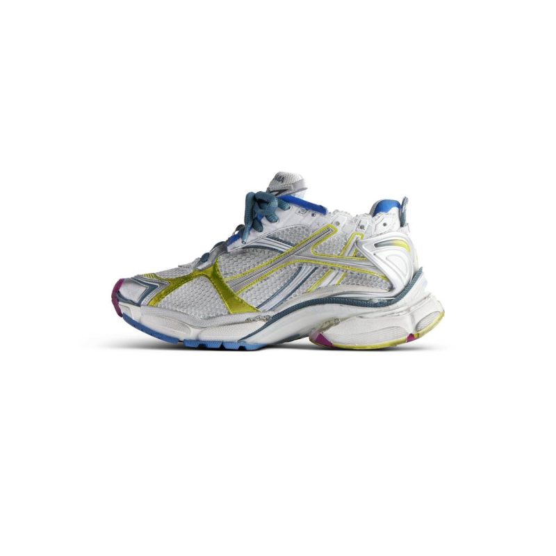 Womens Runner Sneaker  in White/blue/purple/yellow - Image 5