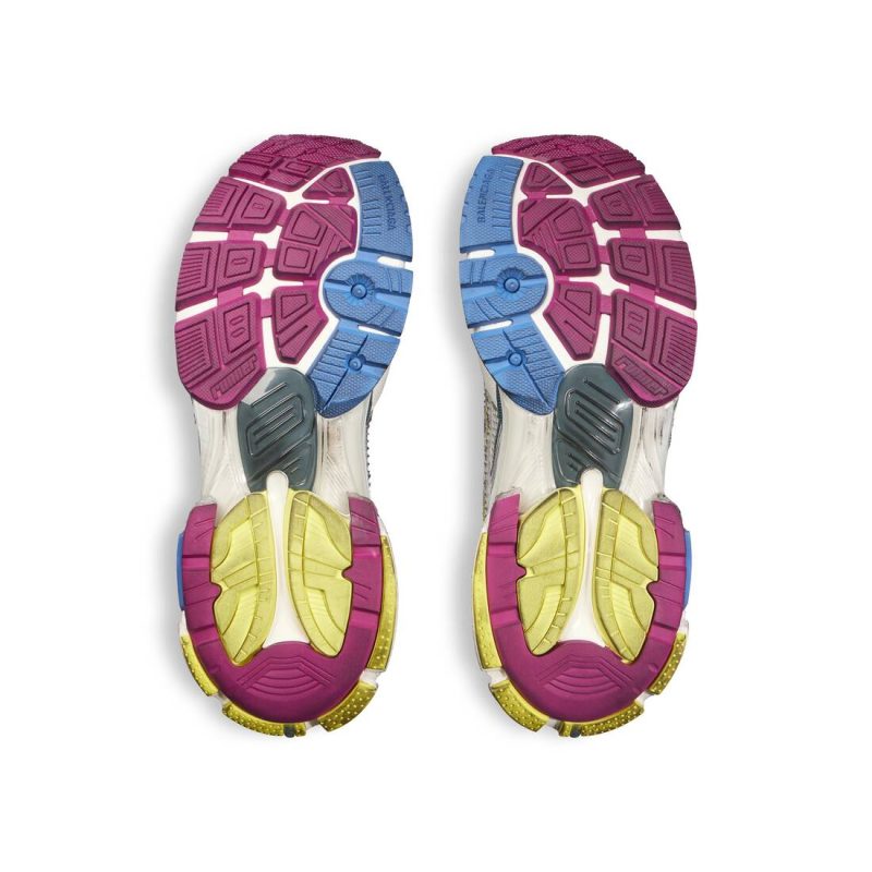 Womens Runner Sneaker  in White/blue/purple/yellow - Image 8