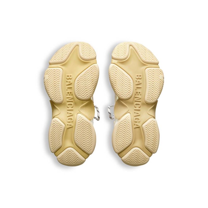 Mens Triple S Mule in White - Image 8
