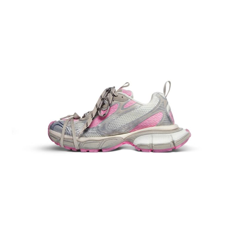 Womens 3xl Sneaker  in White/grey/pink - Image 5