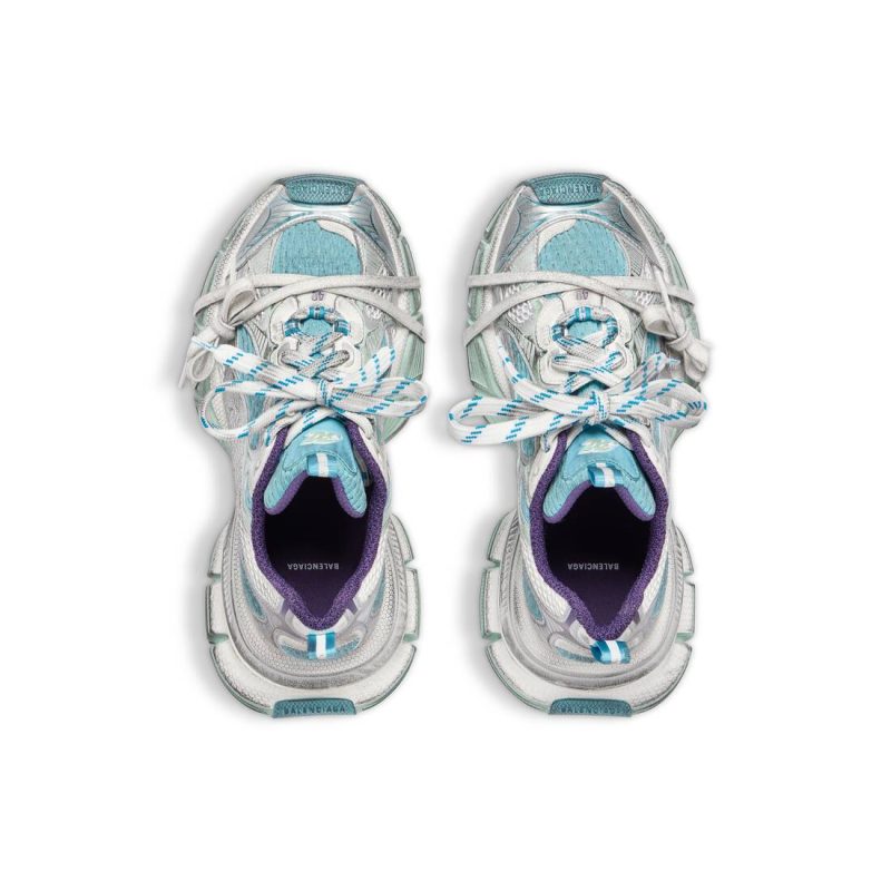 Womens 3xl Sneaker  in Light Blue/white/purple - Image 7