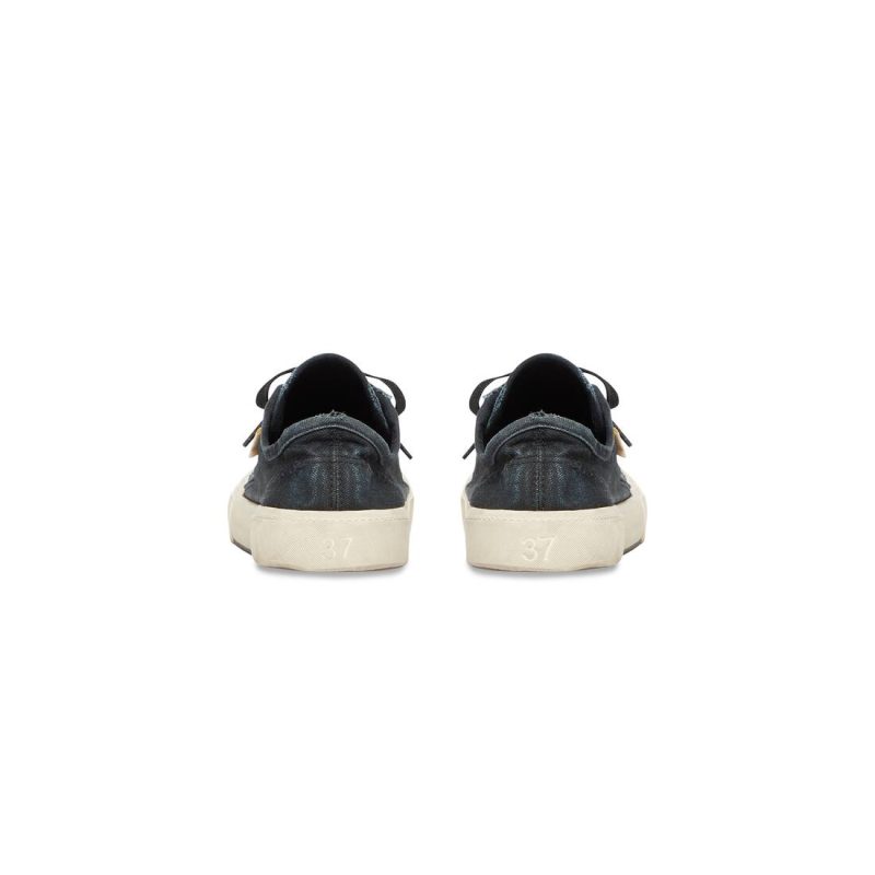 Mens Paris Low Top Sneaker in Black - Image 6