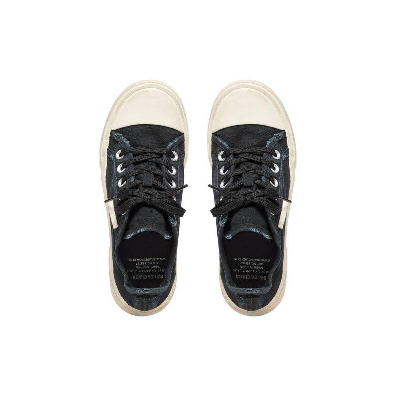Mens Paris Low Top Sneaker in Black - Image 7