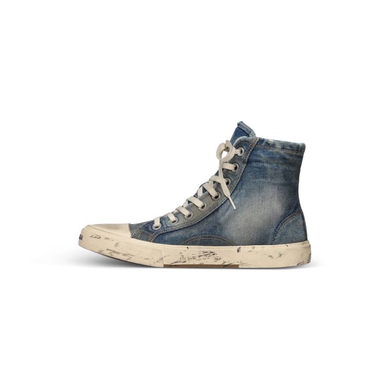 Mens Paris High Top Sneaker  in Blue - Image 5