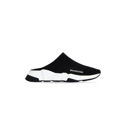 Womens Speed Recycled Knit Mule in Black