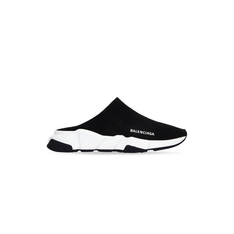 Womens Speed Recycled Knit Mule in Black