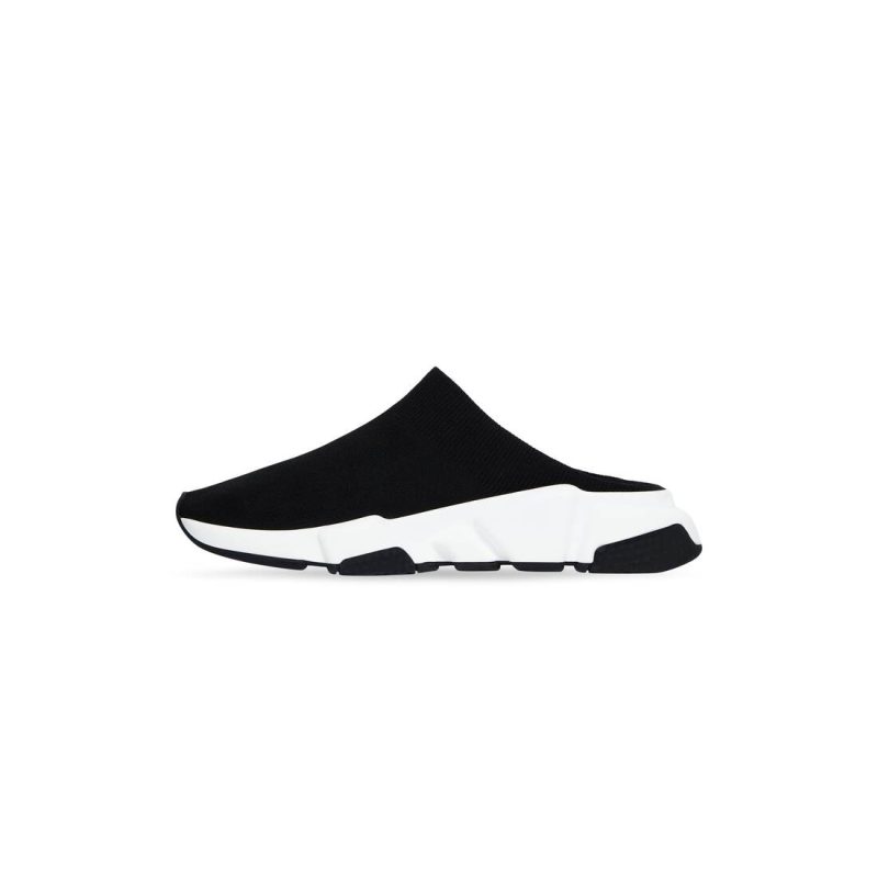 Womens Speed Recycled Knit Mule in Black - Image 5