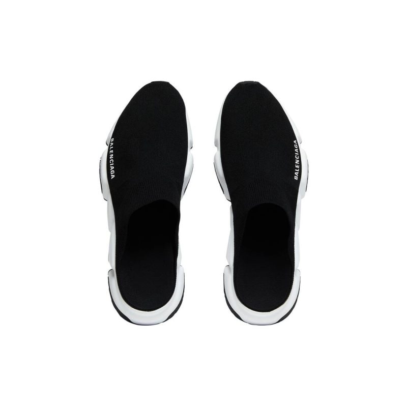 Womens Speed Recycled Knit Mule in Black - Image 7