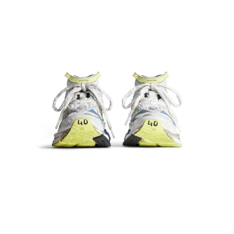 Mens Runner 2.0 Sneaker in White/yellow/blue - Image 4