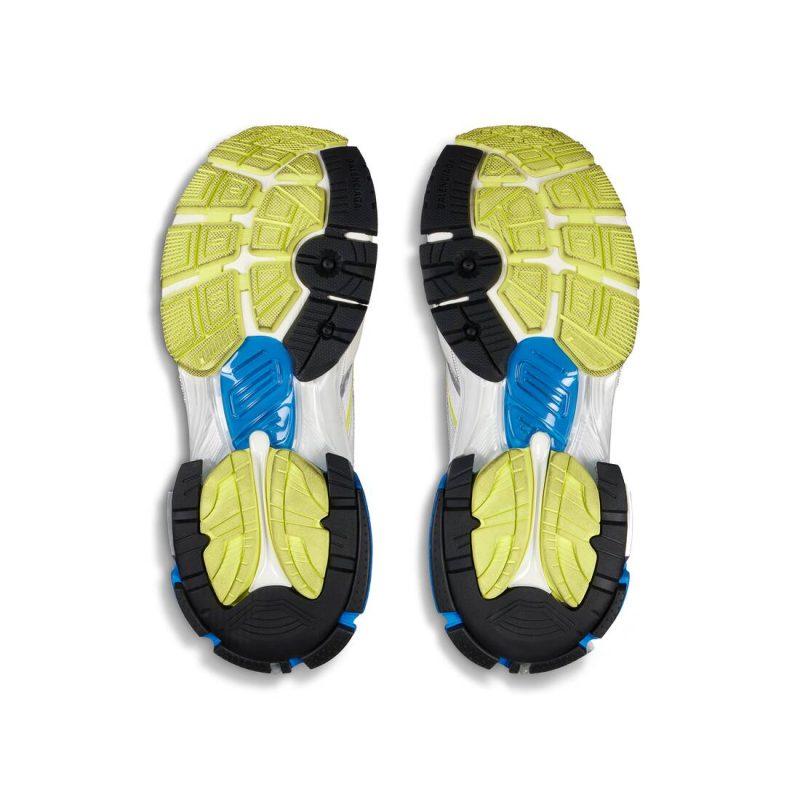 Mens Runner 2.0 Sneaker in White/yellow/blue - Image 8