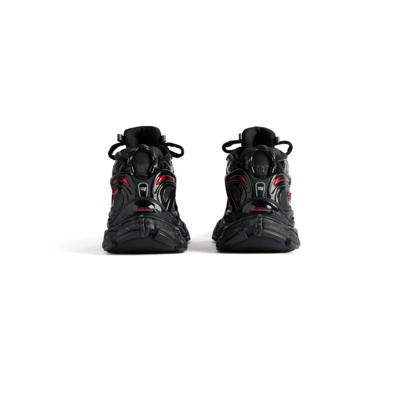 Mens Runner Graffiti Sneaker in Black - Image 6