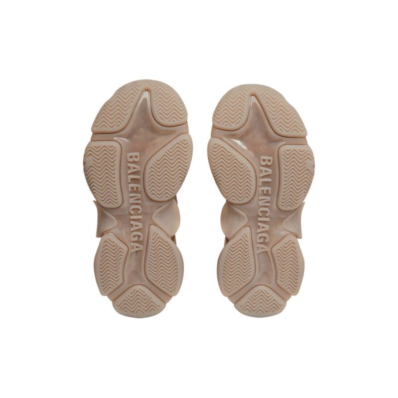 Womens Triple S Clear Sole Sneaker in Brown - Image 8