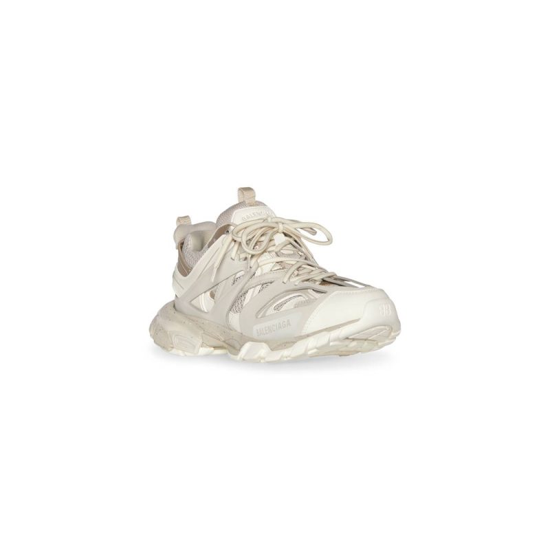Womens Track Sneaker Recycled Sole in Beige - Image 3