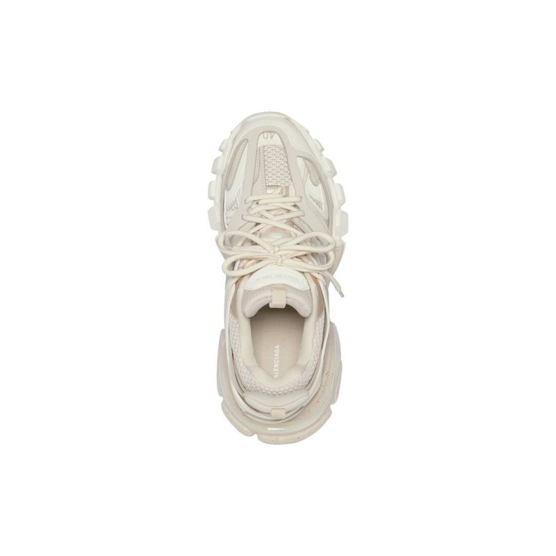 Womens Track Sneaker Recycled Sole in Beige - Image 7