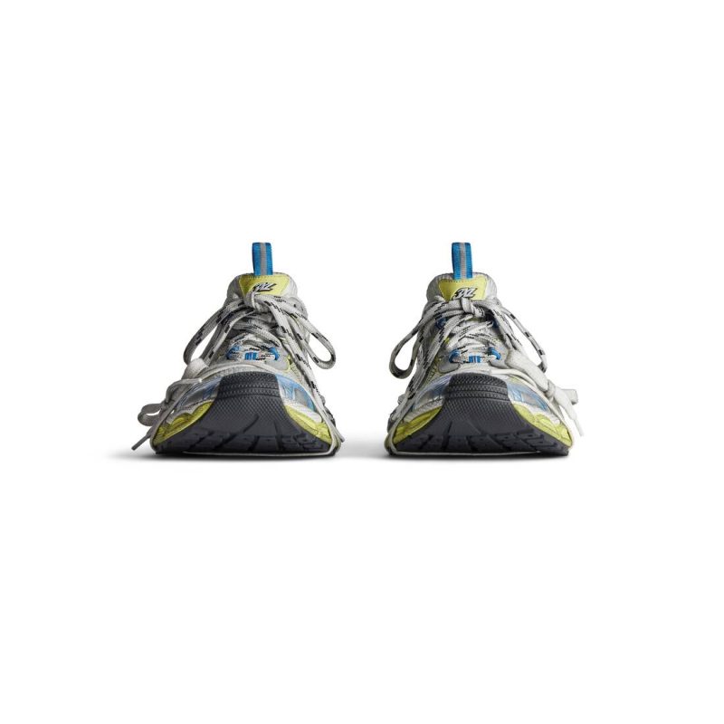 Womens 3xl Sneaker in White/yellow/blue - Image 4