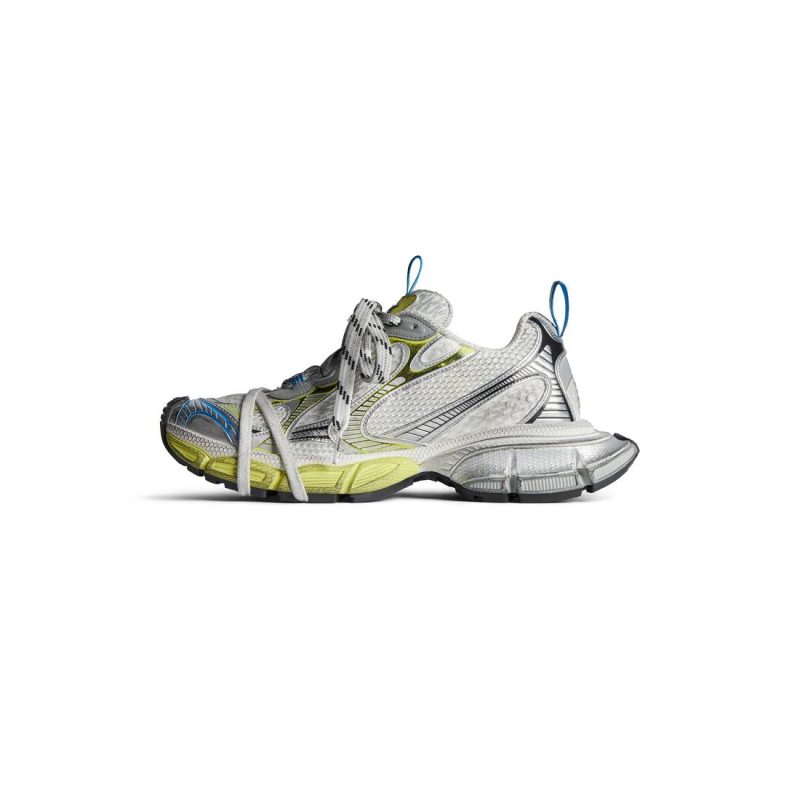 Womens 3xl Sneaker in White/yellow/blue - Image 5