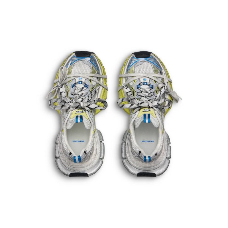 Womens 3xl Sneaker in White/yellow/blue - Image 7