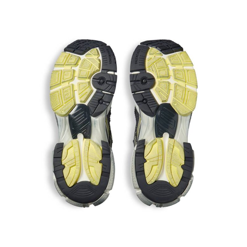 Mens Runner Sneaker  in Grey/yellow/white - Image 8