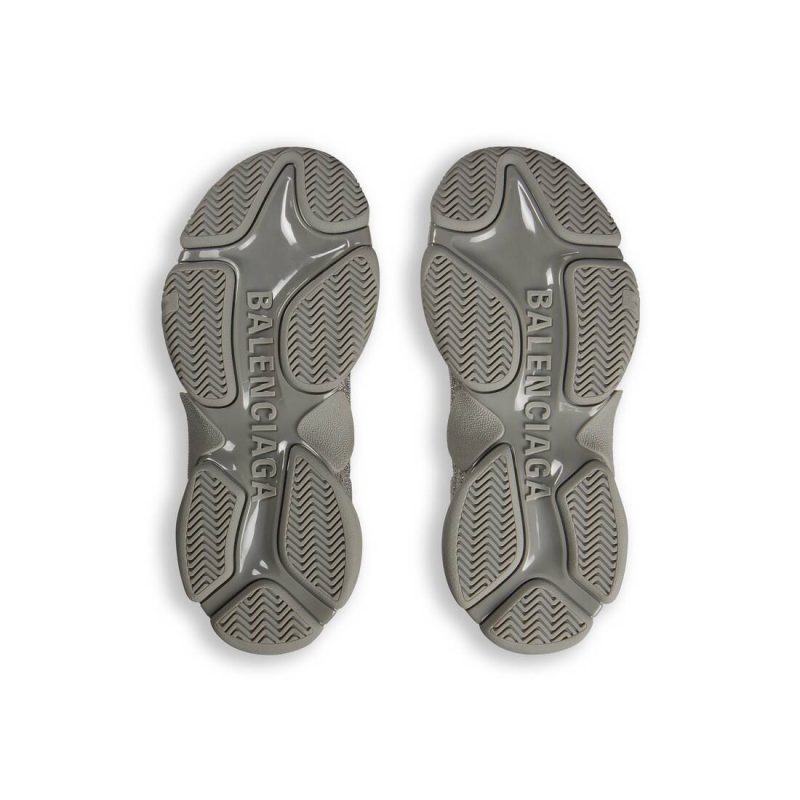 Mens Triple S Sneaker With Rhinestones  in Dark Grey - Image 8