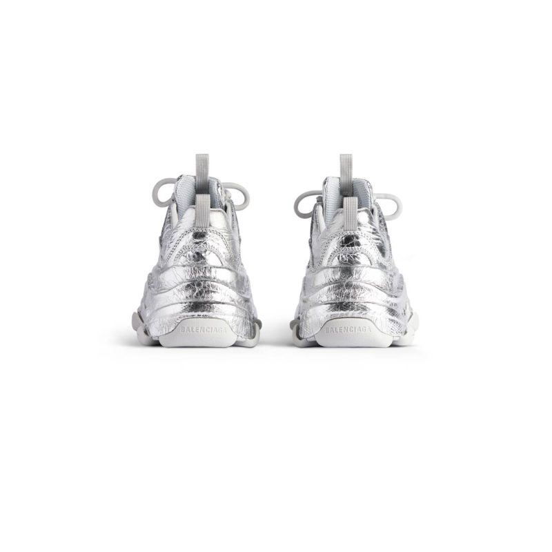 Mens Triple S Sneaker  in Silver - Image 6