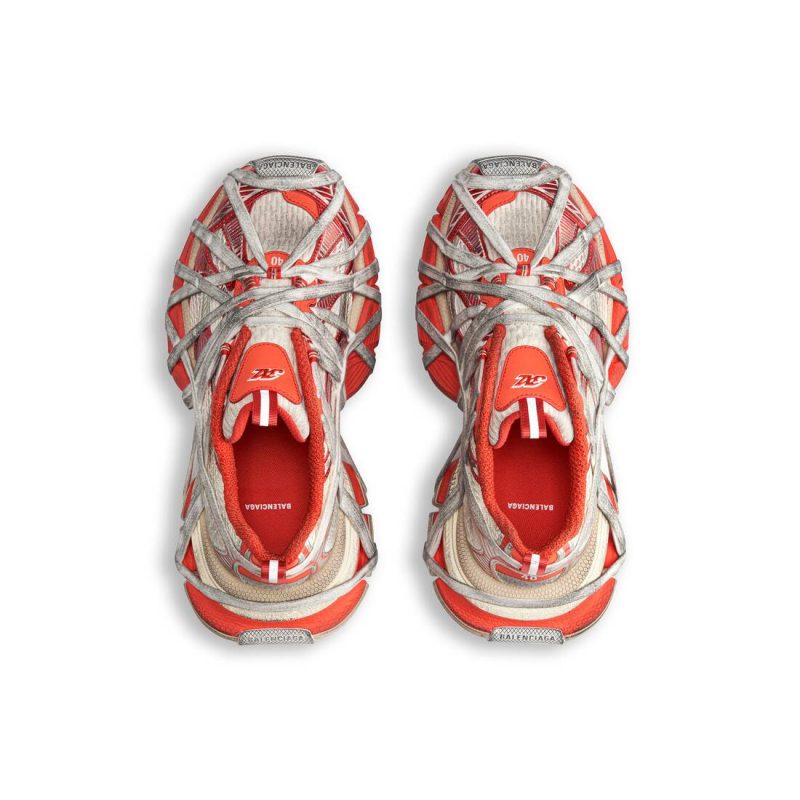Womens 3xl Extreme Lace Sneaker  in Orange/beige - Image 7
