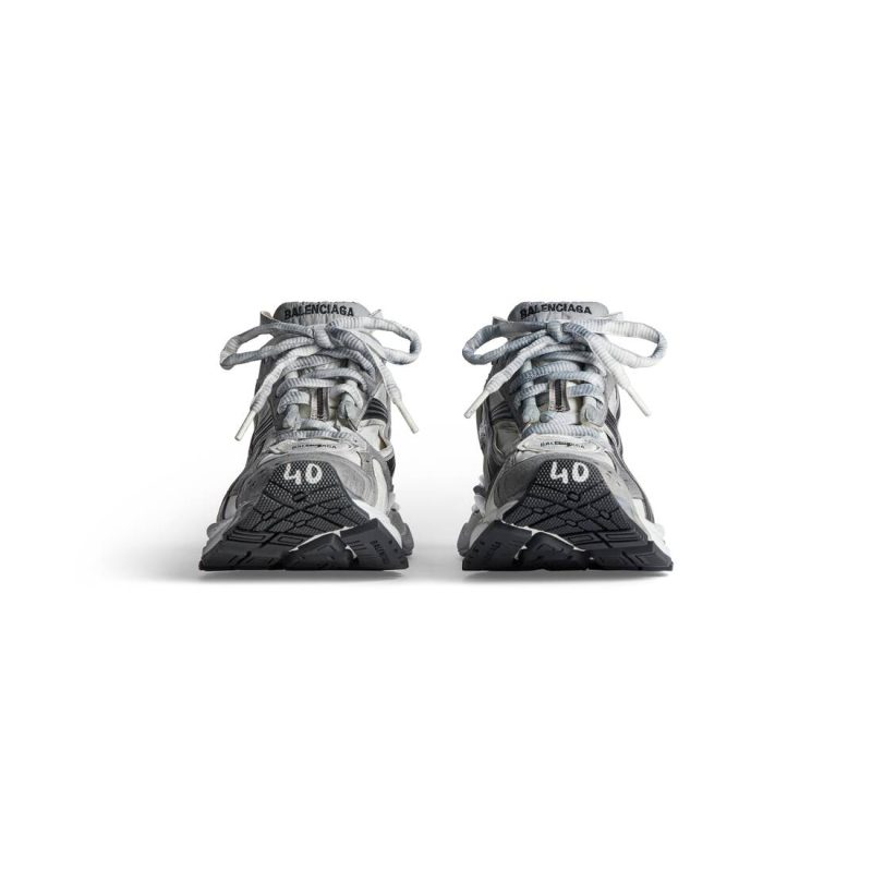 Mens Runner Sneaker in Grey/white/black - Image 4