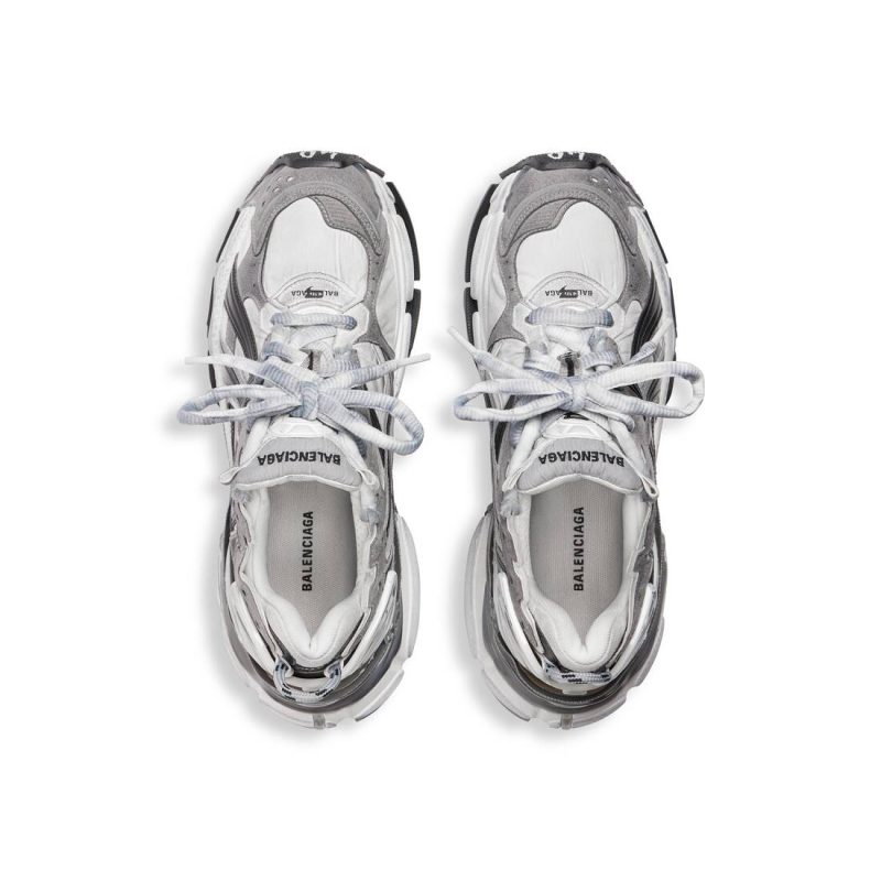 Mens Runner Sneaker in Grey/white/black - Image 7