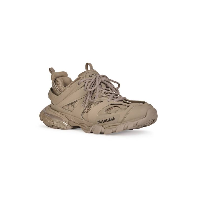 Womens Track Sneaker Recycled Sole in Beige - Image 3