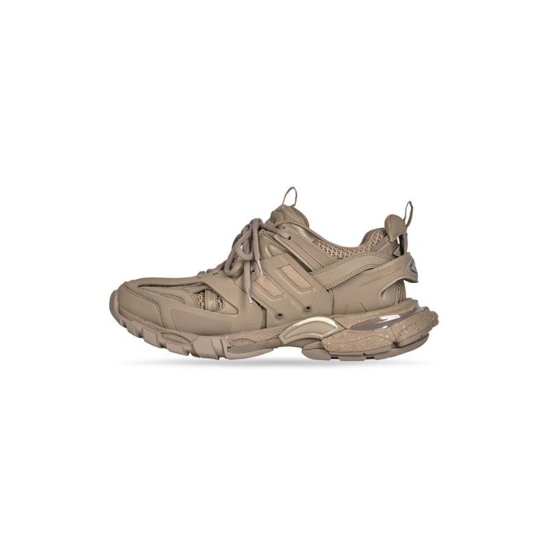 Womens Track Sneaker Recycled Sole in Beige - Image 5