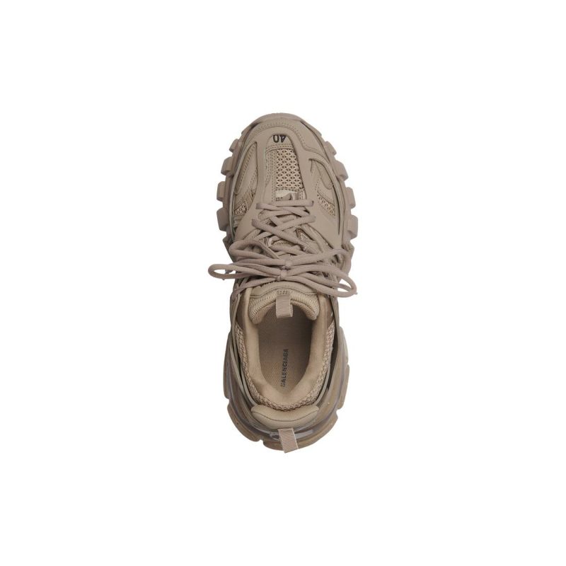 Womens Track Sneaker Recycled Sole in Beige - Image 7