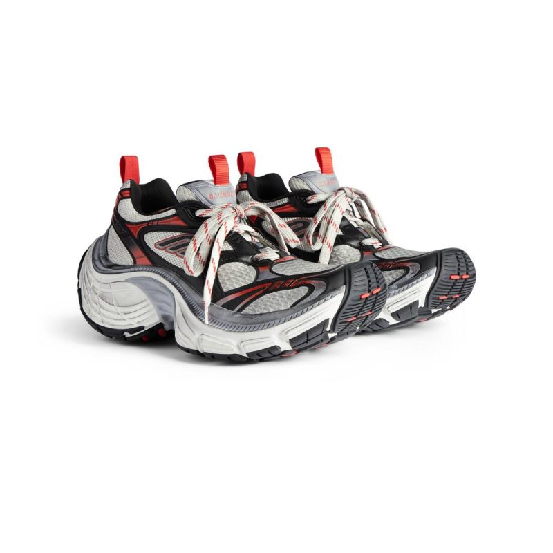 Mens 10xl Sneaker in Grey/white/red - Image 2