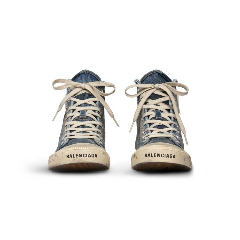 Womens Paris High Top Sneaker  in Blue - Image 4