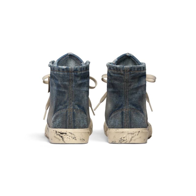 Womens Paris High Top Sneaker  in Blue - Image 6