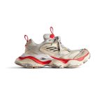 Mens Cargo Sneaker  in Beige/grey/red