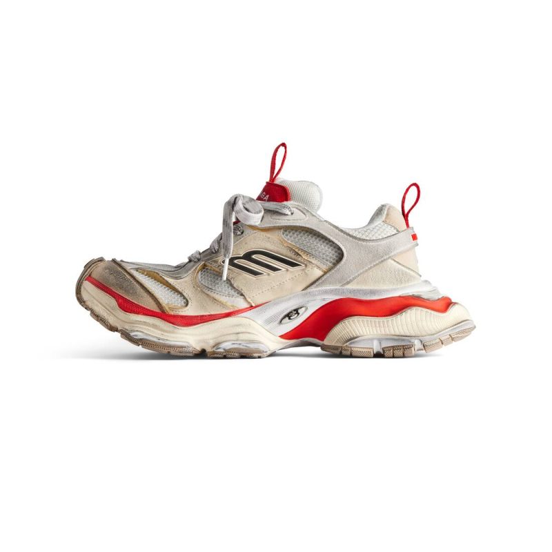 Mens Cargo Sneaker  in Beige/grey/red - Image 5