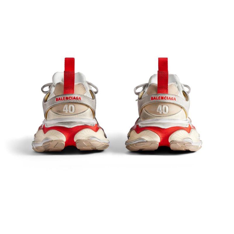 Mens Cargo Sneaker  in Beige/grey/red - Image 6