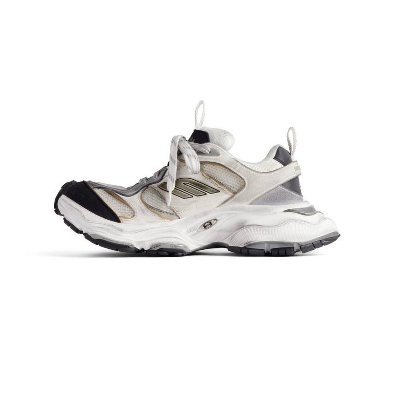 Mens Cargo Sneaker  in White/grey - Image 5