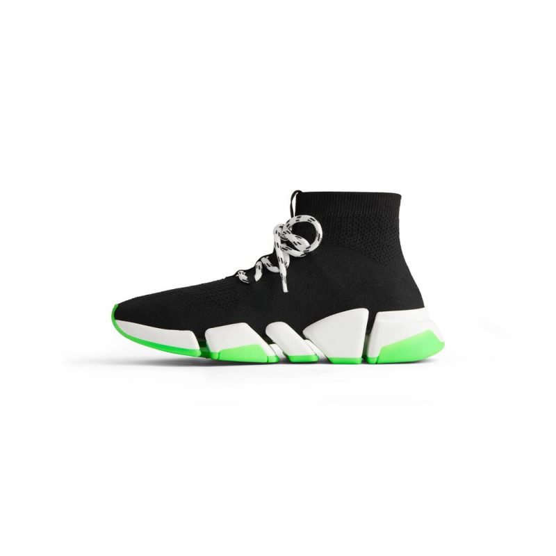 Mens Speed 2.0 Lace-up Recycled Knit Sneaker  in Black - Image 5