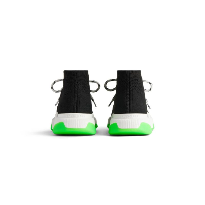 Mens Speed 2.0 Lace-up Recycled Knit Sneaker  in Black - Image 6